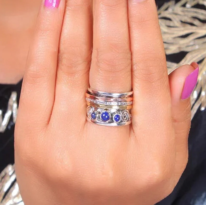 Bohemian Sapphire Meditation Ring