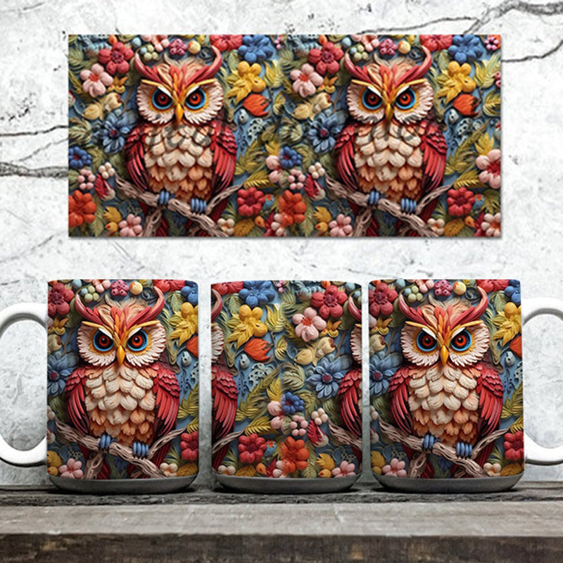 Owl Print Mug