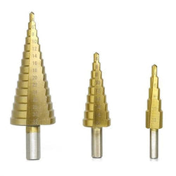 Titanium Step Drill (3 pieces)