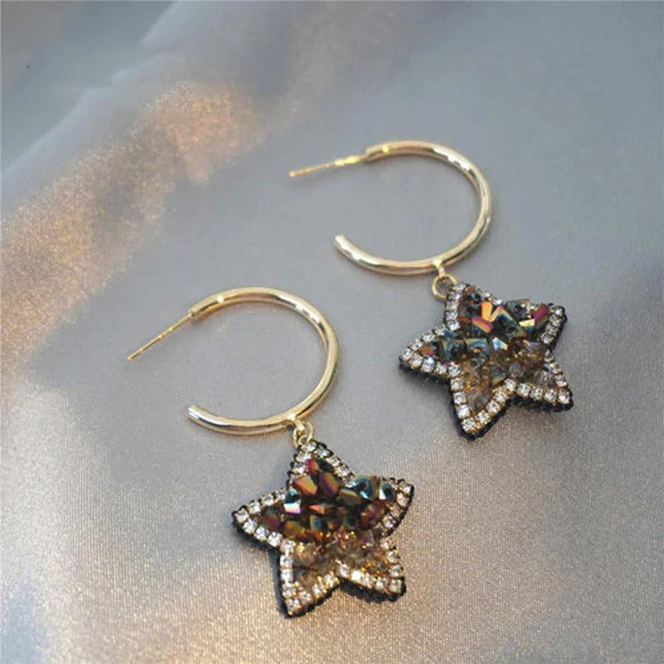 Crystal Star Earrings