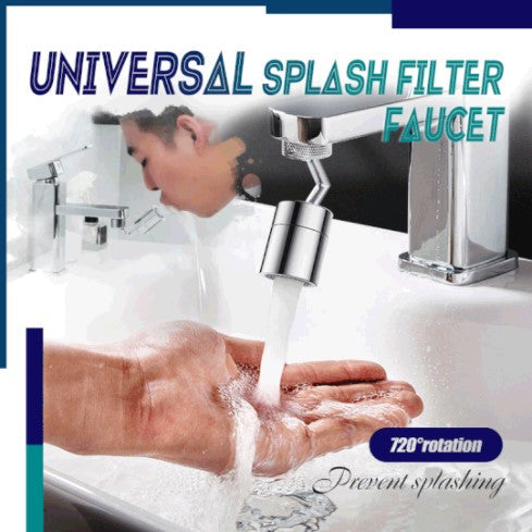 720° Rotatable Universal Splash Filter Faucet with 4-Layer