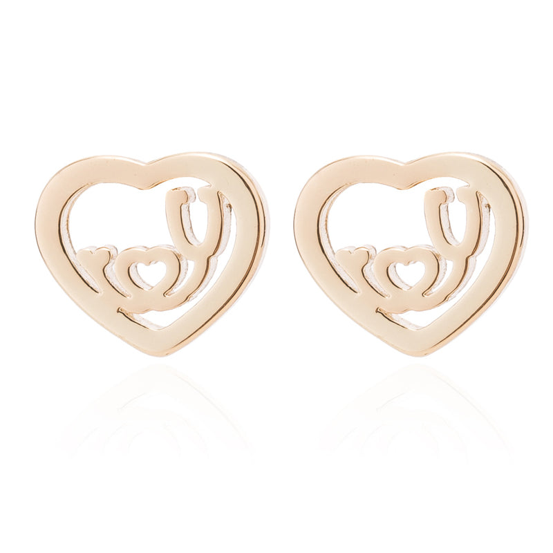 ECG Shaped Stud Earrings