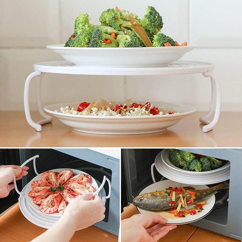 Multifunctional Microwave Heating Tiered Tray Rack