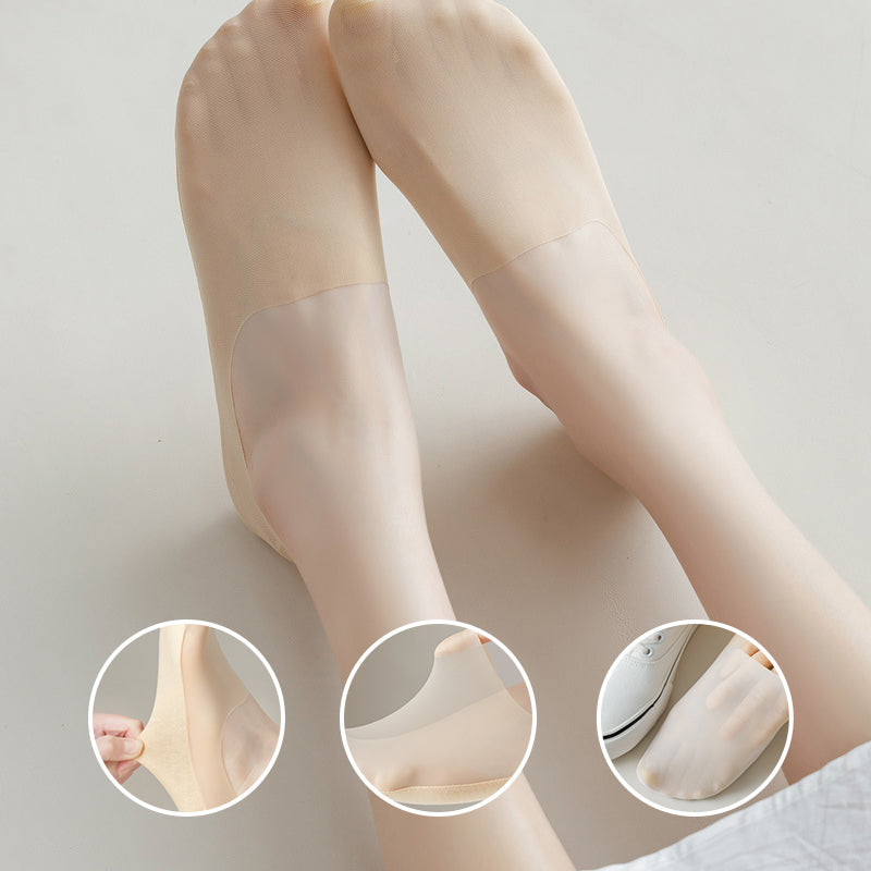 Solid Invisible Ice Silk Breathable Socks