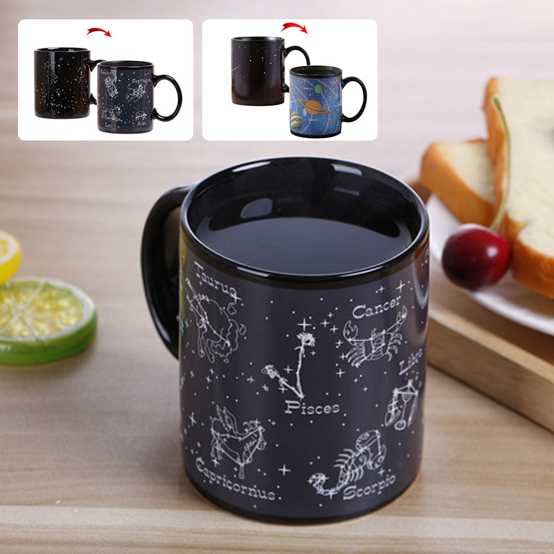 Heat-sensitive temperature-change Starry Mug