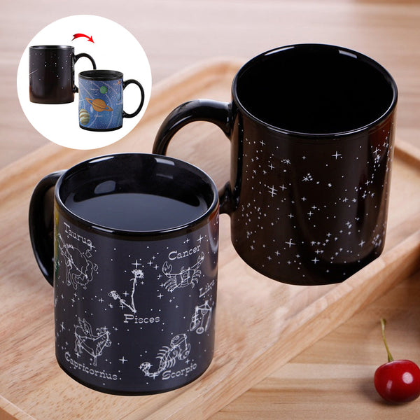 Heat-sensitive temperature-change Starry Mug