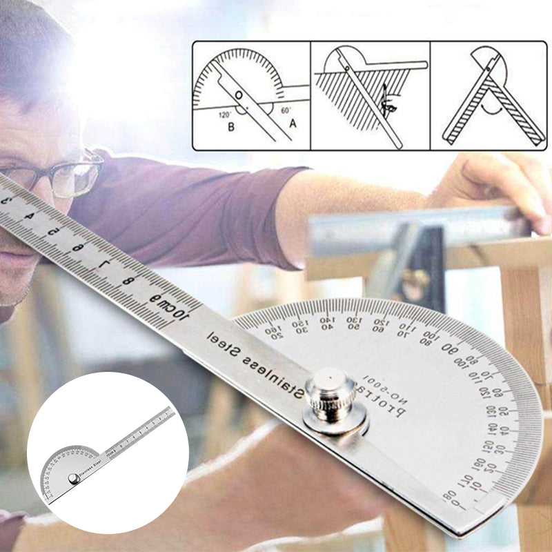 Stainless Steel Protractor Angle Finder