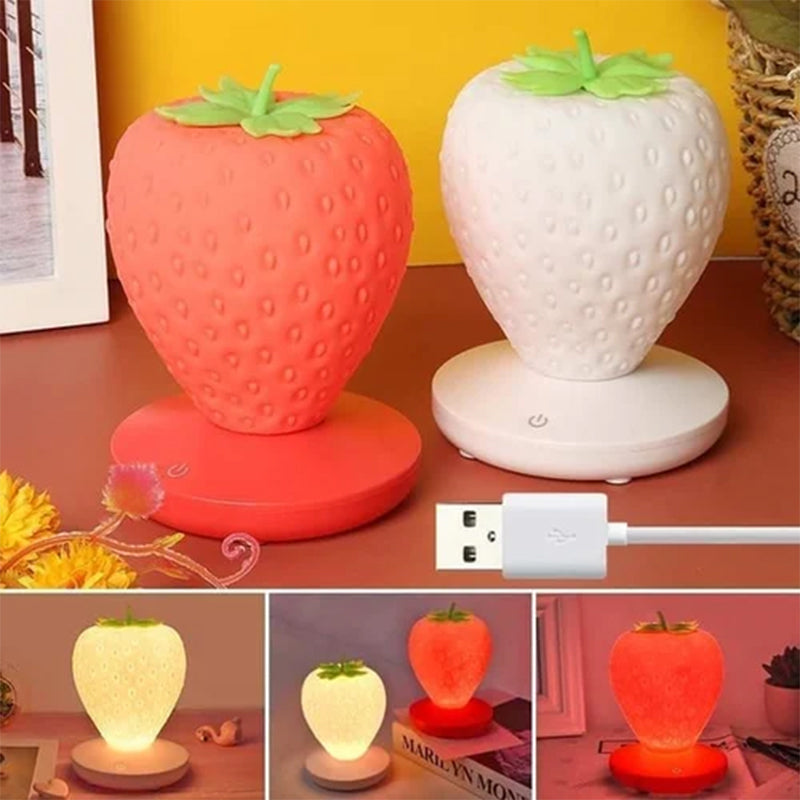 Strawberry Night Light Soft Silicone Table Lamp