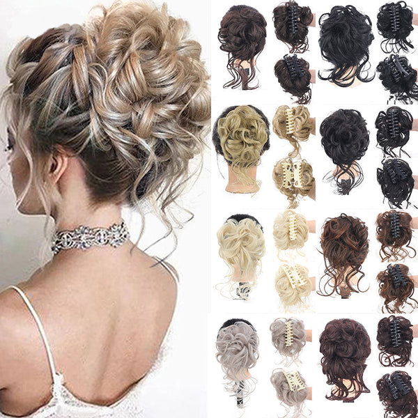 Messy Bun Hairpiece Ponytail Clip