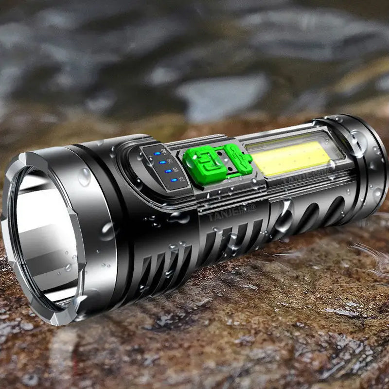 LED Strong Light USB Flashlight