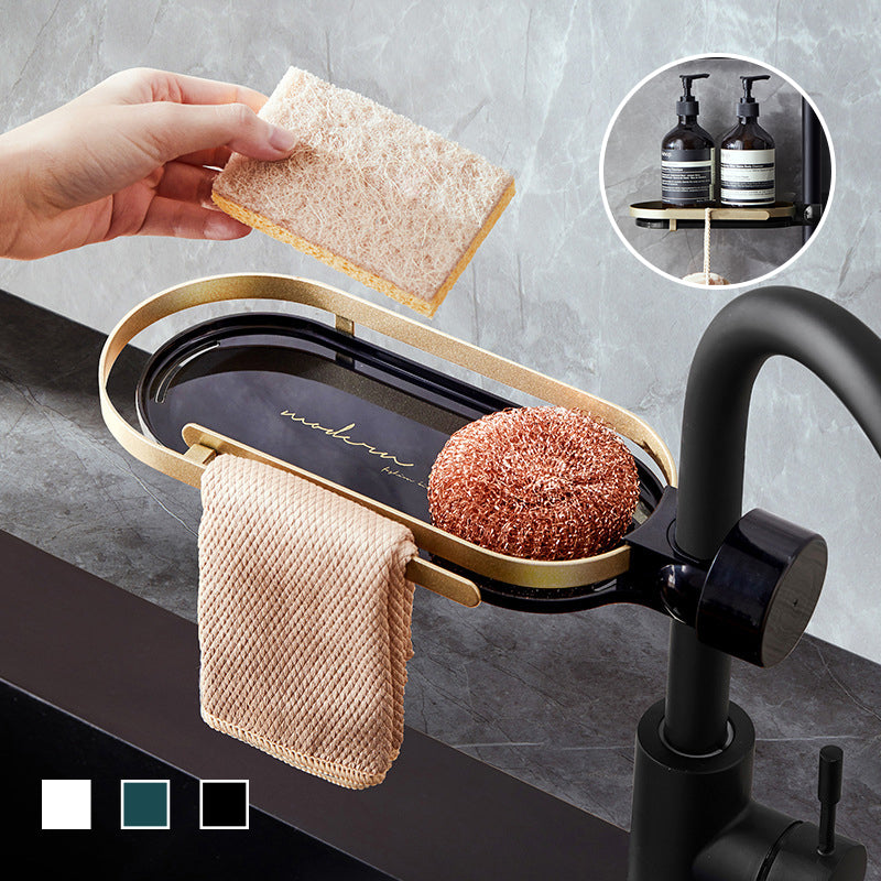 Faucet Drain Storage Rack