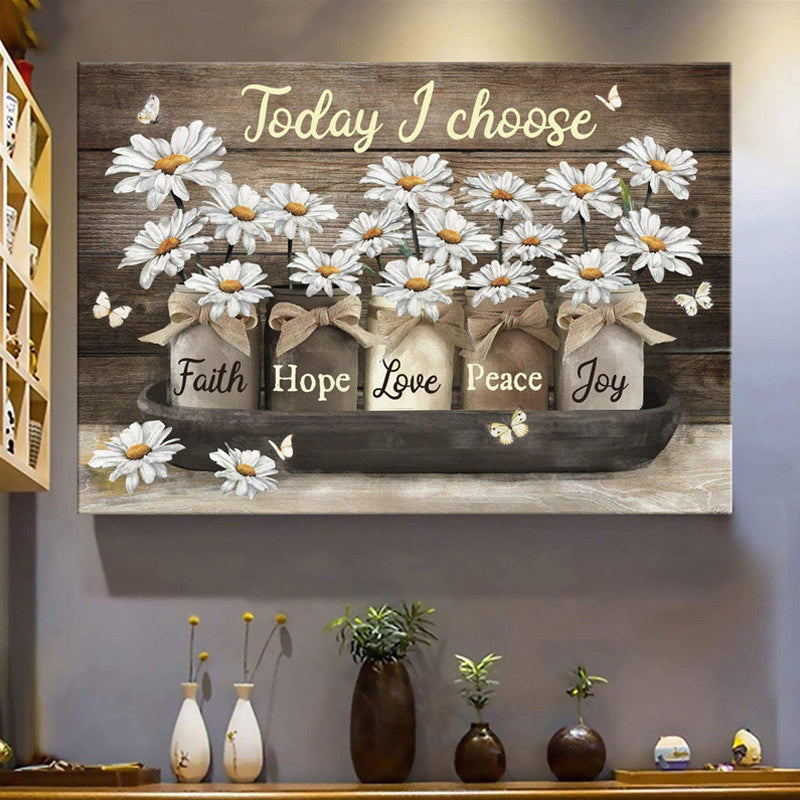 Floral Decorative Painting Core Canvas