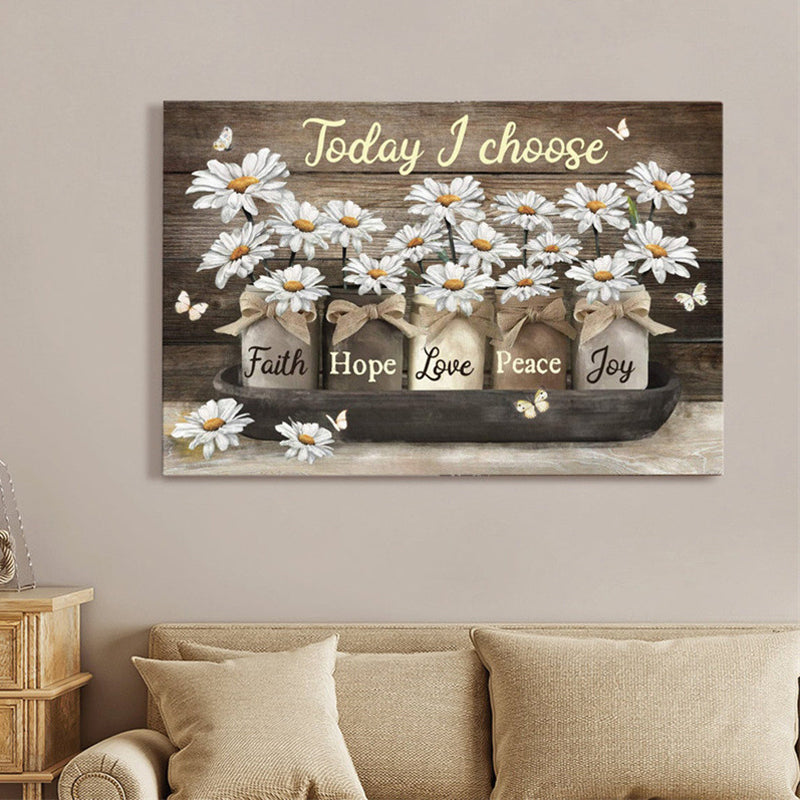 Floral Decorative Painting Core Canvas