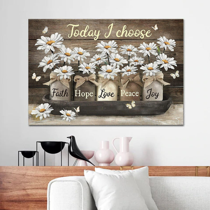 Floral Decorative Painting Core Canvas