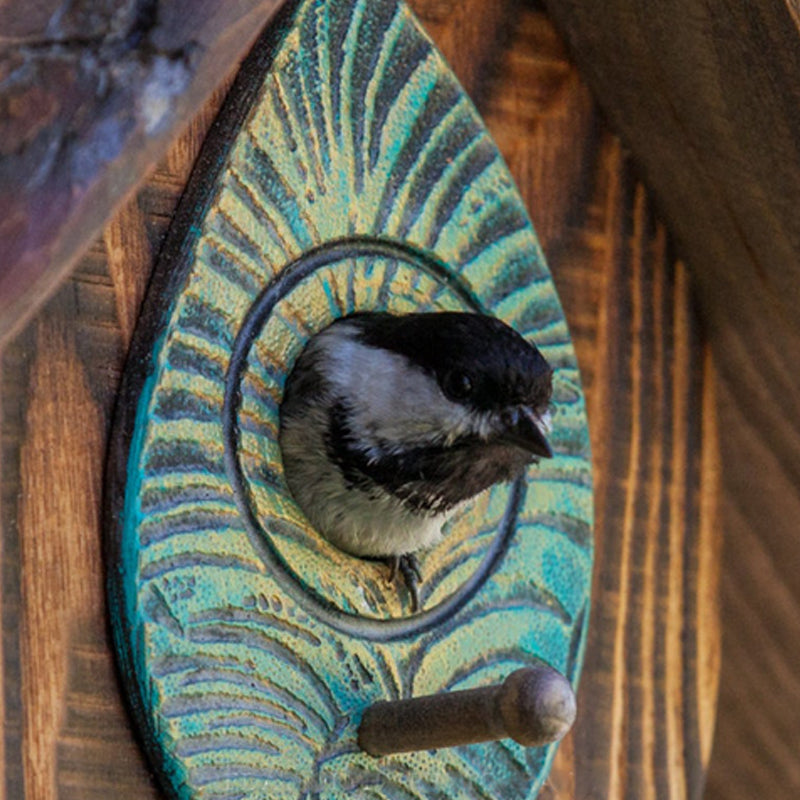 Hand Carved Wood Birdhouses