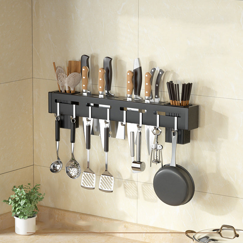 Multifunctional Kitchen Wall-Mounted Knife Holder, Utensil Organizer