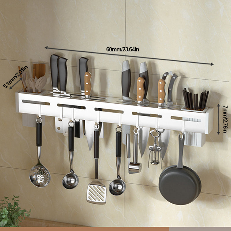 Multifunctional Kitchen Wall-Mounted Knife Holder, Utensil Organizer