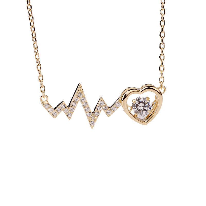 S925 Love Heart Beat Necklace