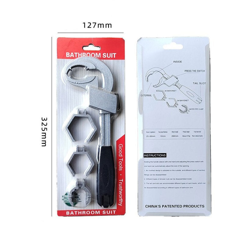 Multifunctional Bathroom Wrench Set