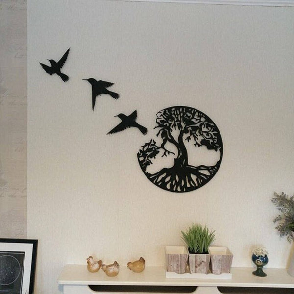 Black Metal Wall Art Home Decor