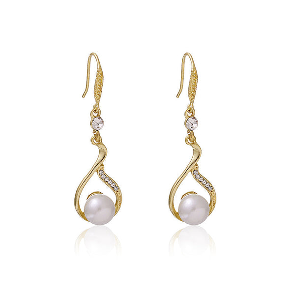 Pendant Pearl Earrings