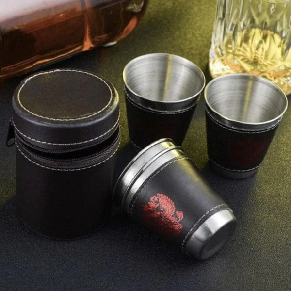 4 Packs Stackable Stainless Steel Cups Set