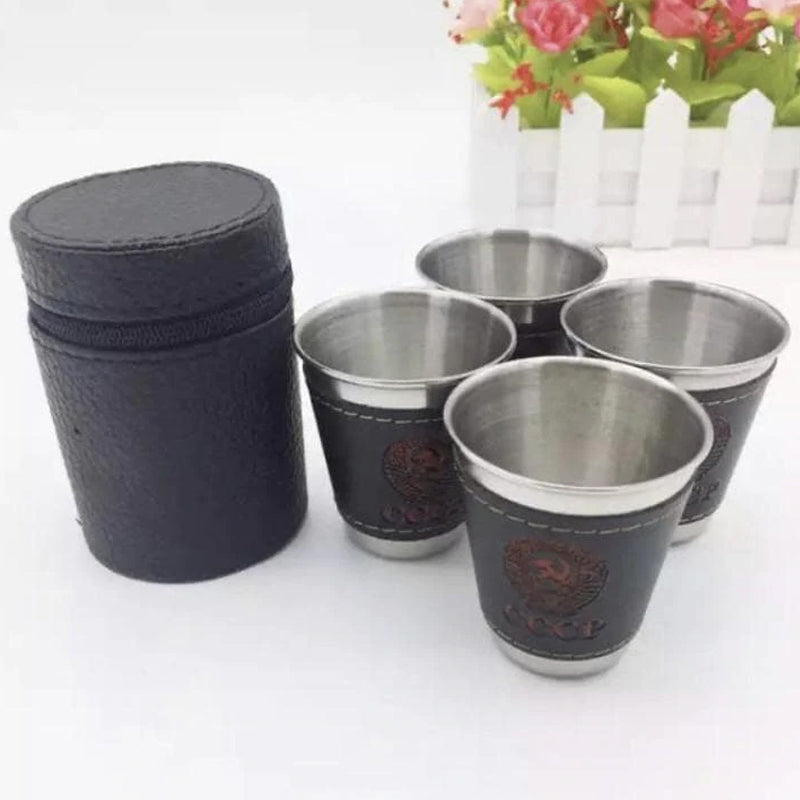 4 Packs Stackable Stainless Steel Cups Set