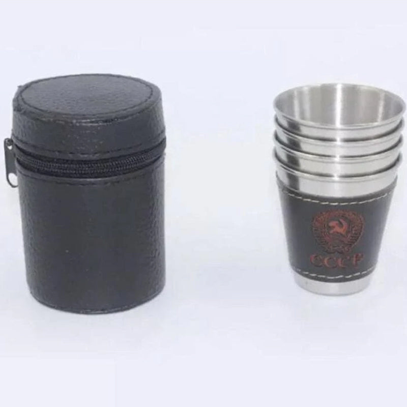 4 Packs Stackable Stainless Steel Cups Set