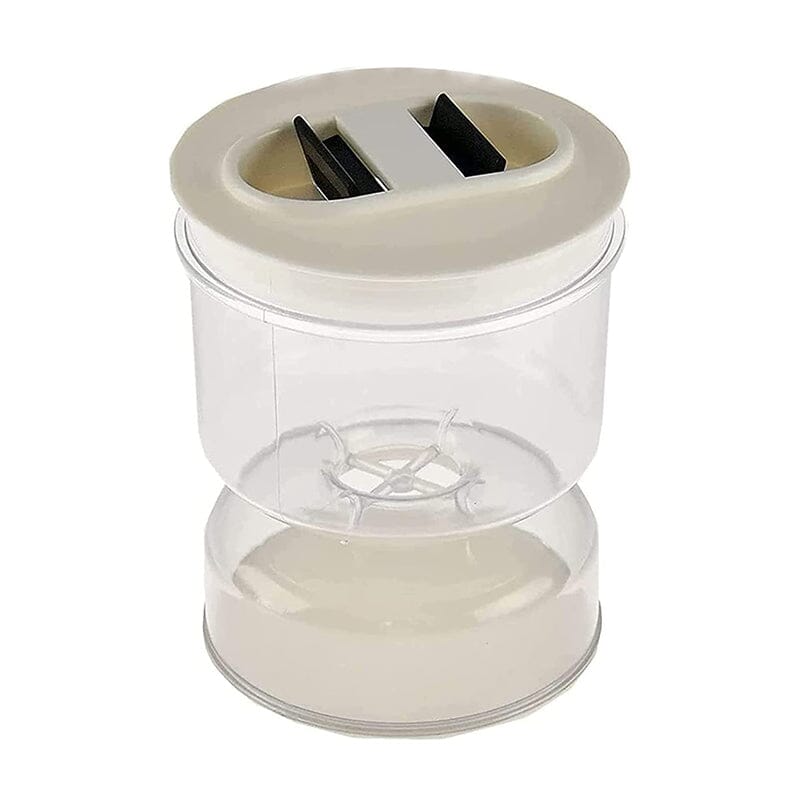 Dry and Wet Dispenser Pickles Jar with Strainer Flip