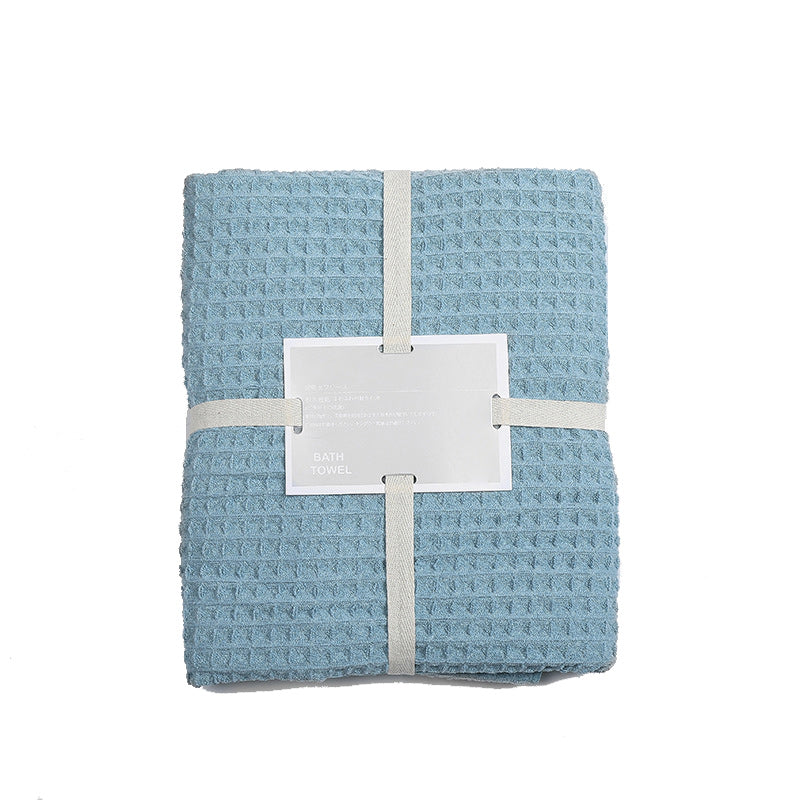 Super Absorbent Breathable Antibacterial Waffle Bath Towel