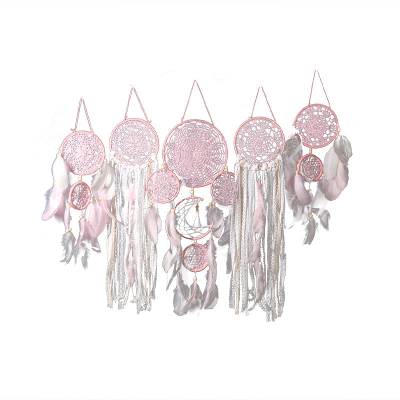 Dreamcatcher Moon and Stars Hanging Over the Bed (5 PCS)