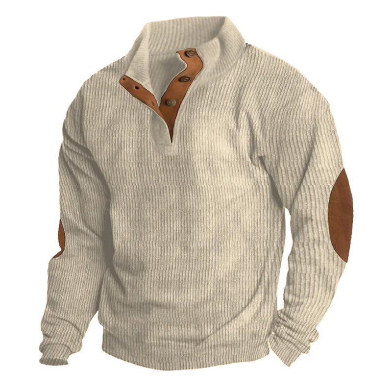 Men's Outdoor Casual Stand Collar Long Sleeve Sweatshirt