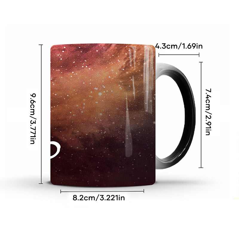 Zodiac Color Changing Magic Mugs, Heat Sensitive Ceramics Cups