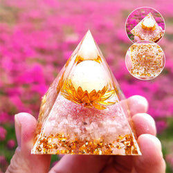 Pyramid Shape Resin Ornament