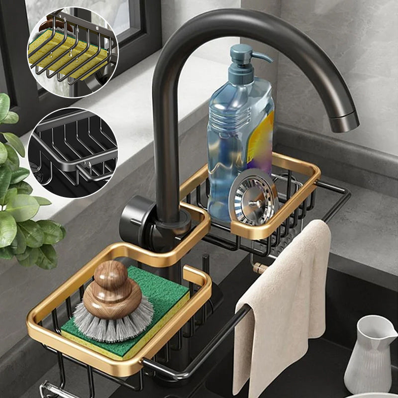 Rust-proof Space Aluminum Faucet Rack