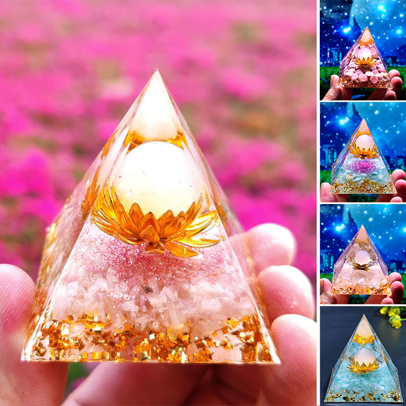 Pyramid Shape Resin Ornament