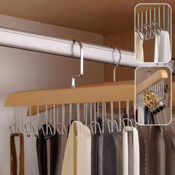 Multi Hook Seamless Clothes Storage Hanger Rack