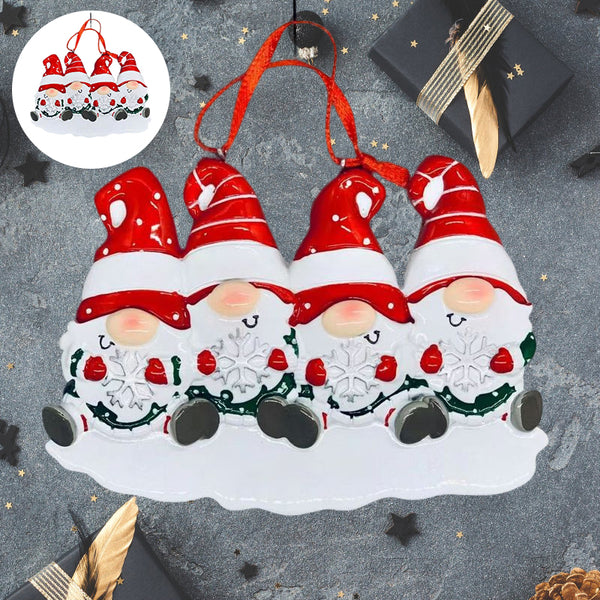 4 Names-Custom Family Christmas Xmas Tree Decoration Ornament with Name-Dwarfs Family