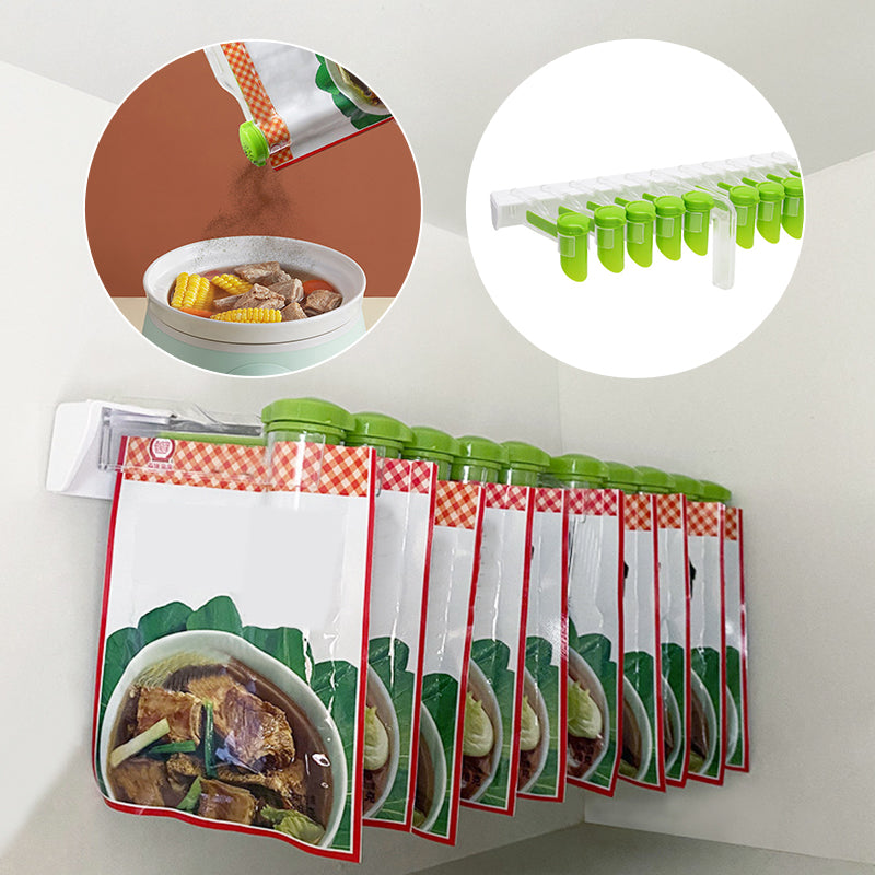 Wall Mounted Spice Bag Rack