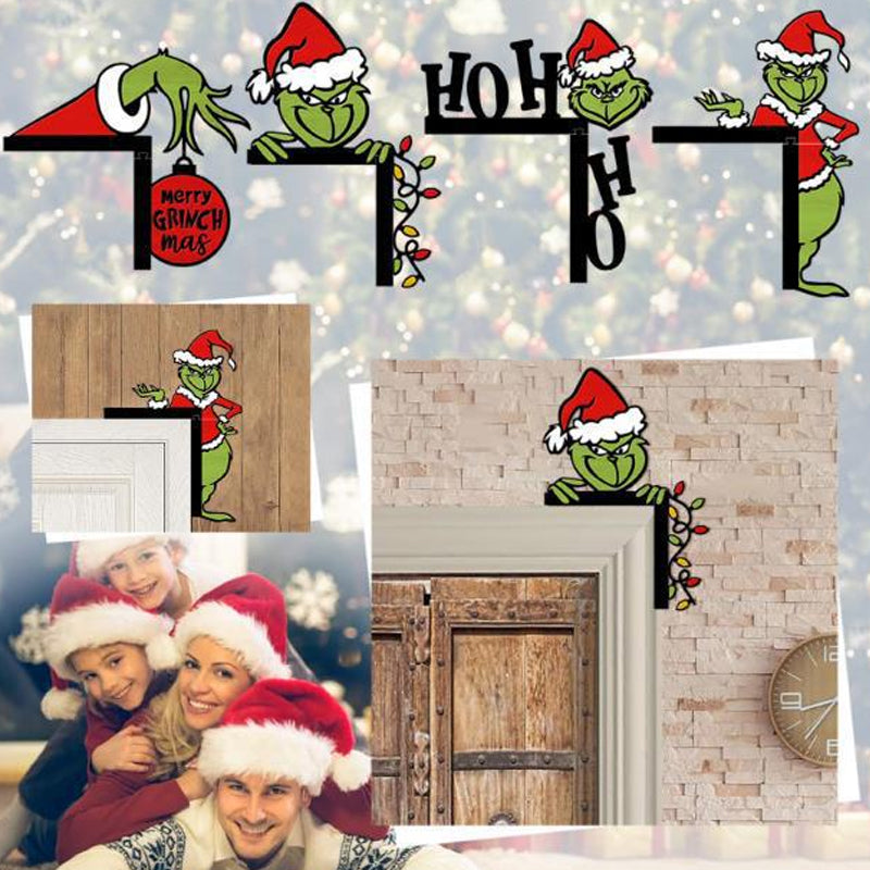 Grinch Holiday Door Corner