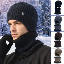 Padded Neck Knit Hat