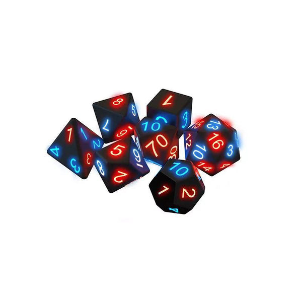 Polyhedral Awesome Board Game Glowing Dice Set 7pcs