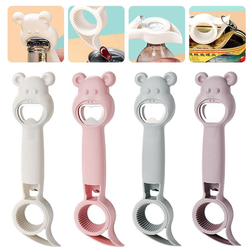 4 In 1 Multifunctional Bear Bottle Opener