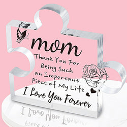 Engraved Block Puzzle Gifts Puzzle-Shaped Acrylic Plaque