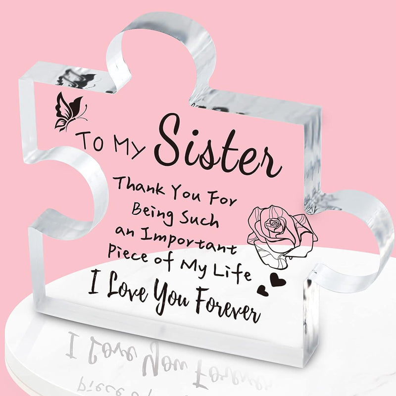 Engraved Block Puzzle Gifts Puzzle-Shaped Acrylic Plaque