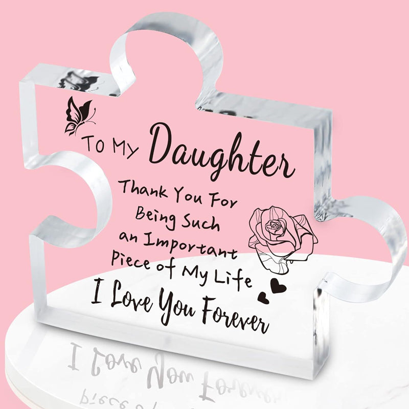 Engraved Block Puzzle Gifts Puzzle-Shaped Acrylic Plaque