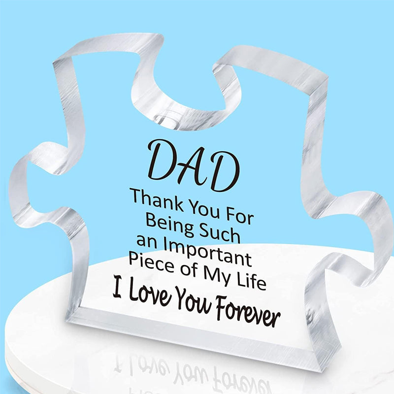 Engraved Block Puzzle Gifts Puzzle-Shaped Acrylic Plaque