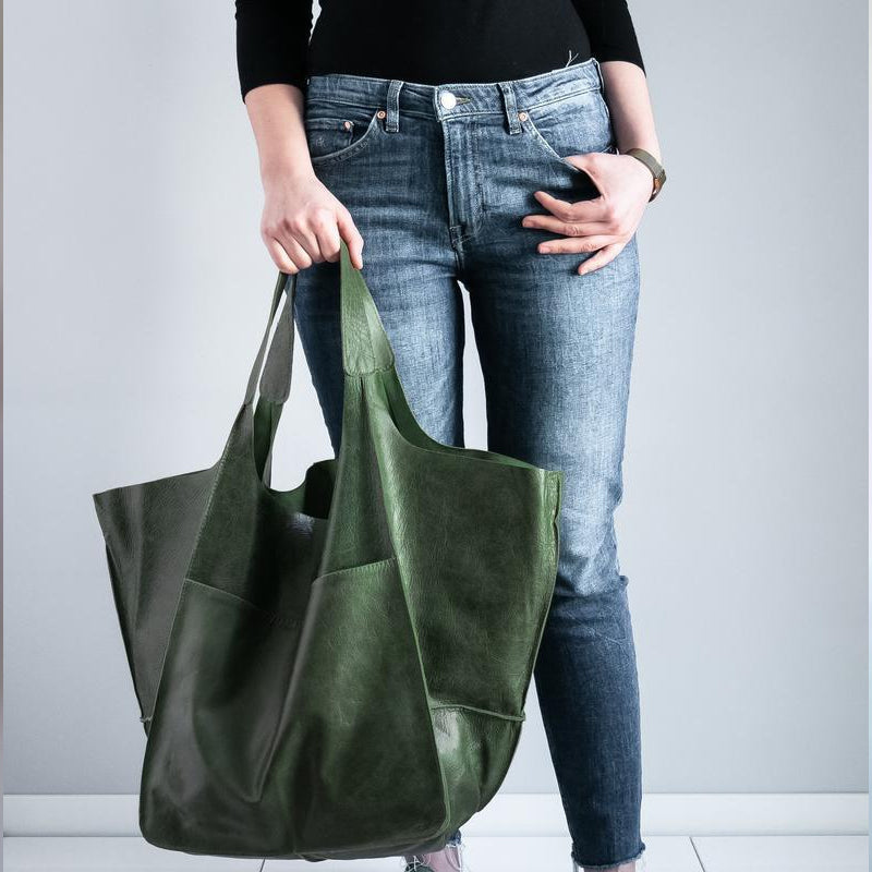 Women's Oversized Leather Tote