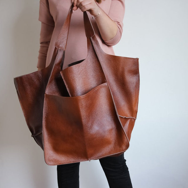 Women's Oversized Leather Tote