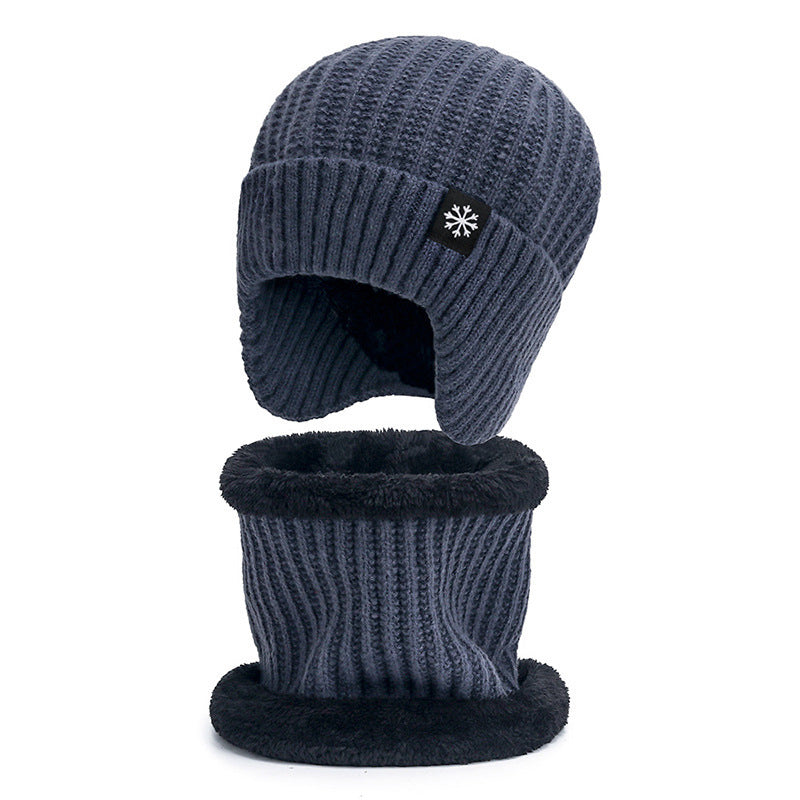 Padded Neck Knit Hat